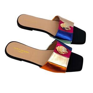Kurt Geiger Kensington Rainbow Slip On Flat Sandal 40 (US 9)
